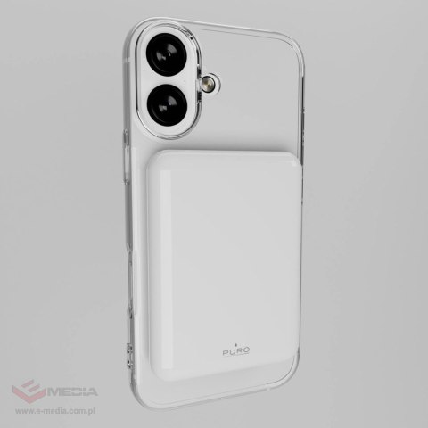 Powerbank Puro Power Mag 5000mAh 20W Power Delivery USB-C - biały