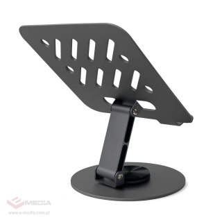 Stojak na tablet Wozinsky WRS-DSY84SS obrotowy 360° aluminiowy - szary