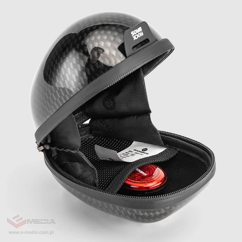 Torba podsiodłowa Rockbros sztywna, hard shell, kompaktowa, pojemność 0,4l - wzór carbon