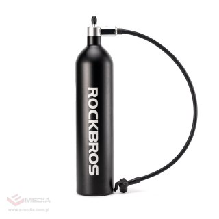 Zbiornik ciśnieniowy Rockbros do pompowania opon bezdętkowych tubeless 200 PSI 1.2l - czarny
