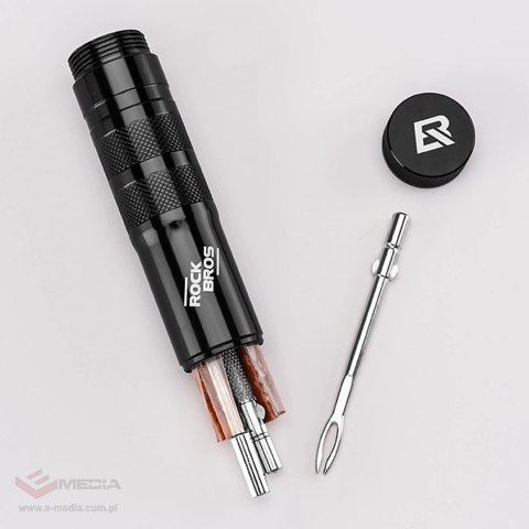 Zestaw naprawczy Rockbros do opon bezdętkowych tubeless - czarny