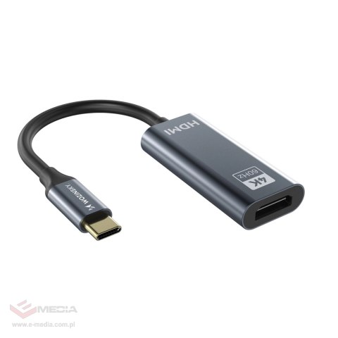 Adapter Wozinsky WACH-01 USB-C - HDMI 4K 60Hz - czarny