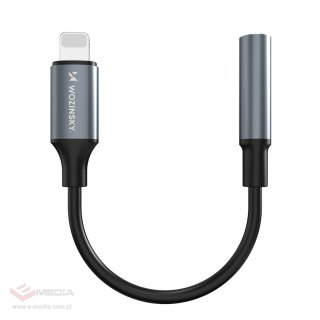 Adapter Wozinsky WALJ-01 Lightning - mini jack 3,5mm - czarny