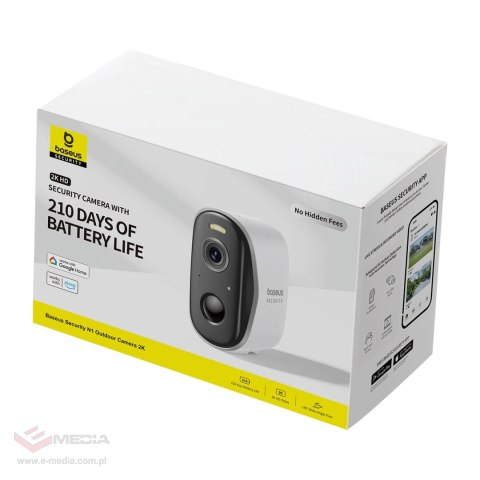 Kamera zewnętrzna Baseus Security N1 2K - biała