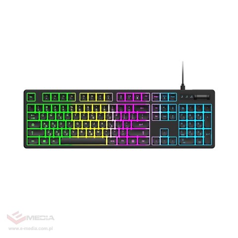 Klawiatura Wozinsky WKG-200 z rolką gamingowa membranowa RGB - czarna