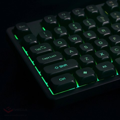 Klawiatura Wozinsky WKG-200 z rolką gamingowa membranowa RGB - czarna