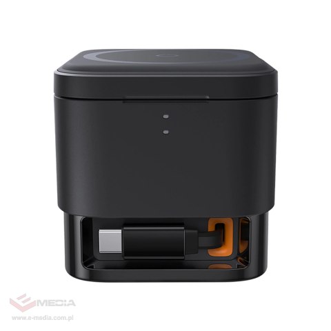 Ładowarka indukcyjna Baseus MagPro 3w1 25W kompatybilna z MagSafe do telefonu i smartwatcha - czarna