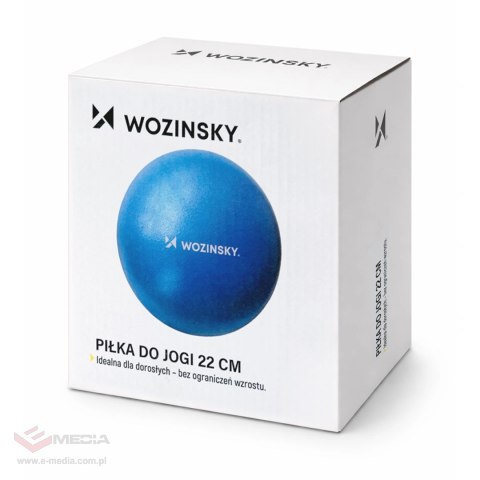 Piłka do ćwiczeń Wozinsky WPDP-N22 rehabilitacyjna 22cm - niebieska
