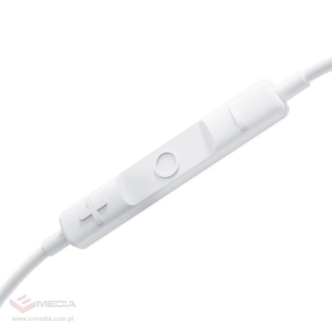Słuchawki Baseus Encok CZ19 z USB-C przewodowe douszne - białe