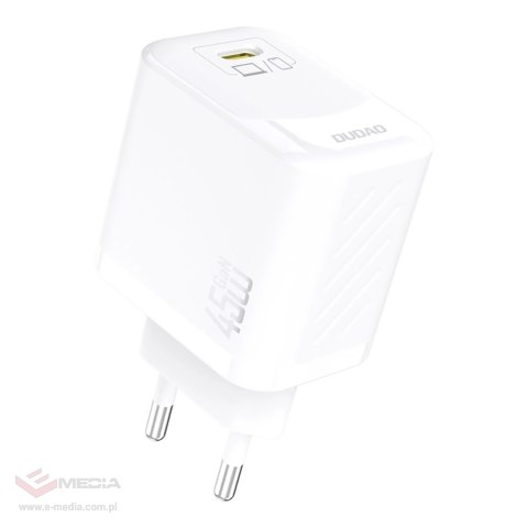 Ładowarka sieciowa Dudao A28C 45W GaN + kabel USB-C - biała