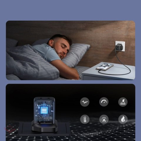 Ładowarka sieciowa Joyroom JR-TCG17 45W 2 x- USB-C (wtyczka UK) - czarna