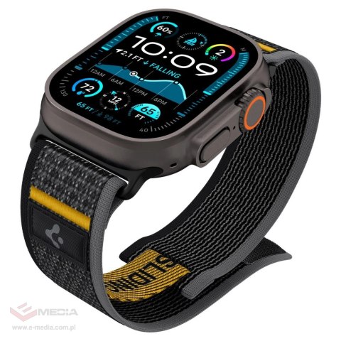 Pasek Spigen Athlex Air na Apple Watch 44 / 45 / 46 / 49 mm - czarny