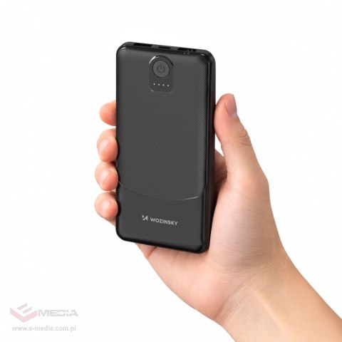 Powerbank Wozinsky Wpower WPBBK-2 10000 mAh 10 W 2x USB 2 A - czarny