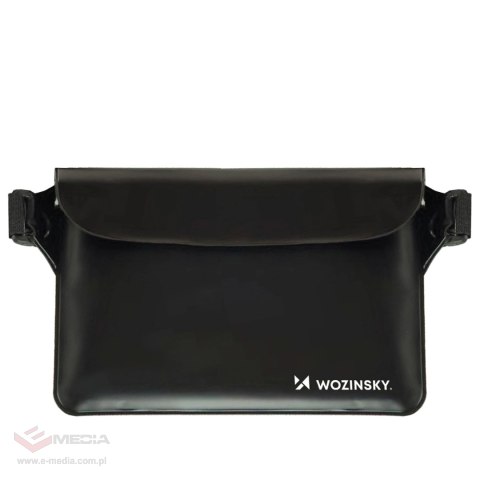 Saszetka Wozinsky WWS-01 wodoodporna nerka PVC - czarna