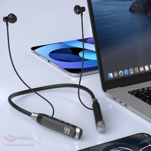 Słuchawki bezprzewodowe Dudao U5 Max Bluetooth z pałąkiem na szyję - czarne