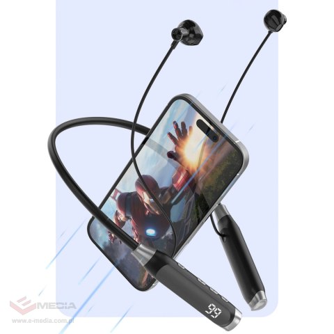 Słuchawki bezprzewodowe Dudao U5 Max Bluetooth z pałąkiem na szyję - czarne