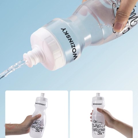 Bidon rowerowy Wozinsky WBR-01T 750ml - transparentny