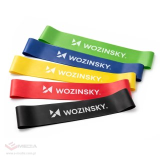Gumy oporowe mini Wozinsky WGO-5 taśmy aktywacyjne z lateksu - 5 szt.