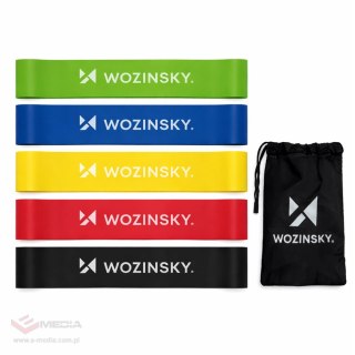 Gumy oporowe mini Wozinsky WGO-5 taśmy aktywacyjne z lateksu - 5 szt.