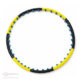 Hula hop Wozinsky WHH-110 masażer z wypustkami - czarno-żółty