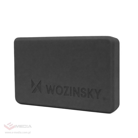 Kostka do jogi Wozinsky WKDJ-B do pilatesu i ćwiczeń rozciągających - czarna