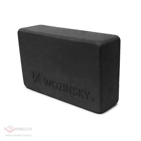 Kostka do jogi Wozinsky WKDJ-B do pilatesu i ćwiczeń rozciągających - czarna