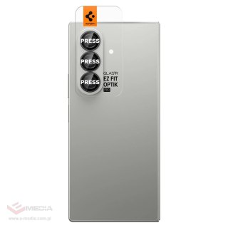 Osłona aparatu Spigen Optik Pro HD Glas.TR EZ Fit 2-pack na Samsung Galaxy Z Fold 7 - czarna