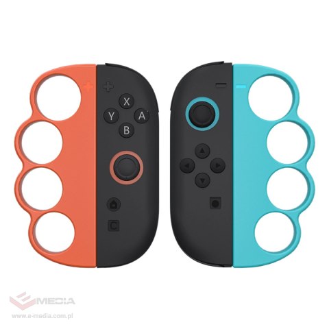 Pakiet akcesoriów rodzinnych 23 w 1 do konsoli Nintendo Switch 2 - zestaw pomarańczowy i niebieski