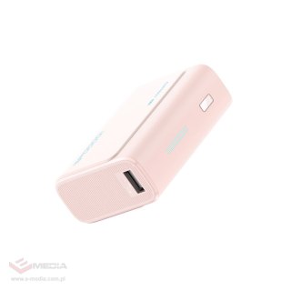 Powerbank Cuktech CP13 30W 10000mAh USB-C + USB-A - różowy