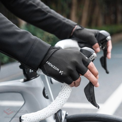 Rękawiczki rowerowe Wozinsky WRR-01XL rozmiar XL - czarne