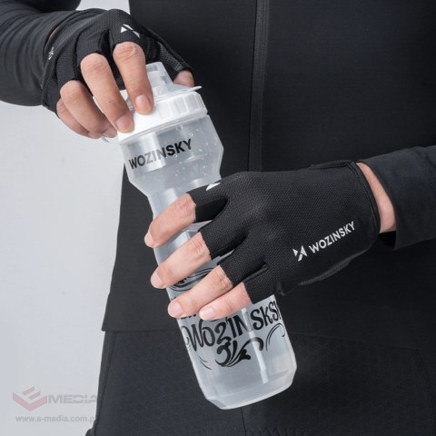 Rękawiczki rowerowe Wozinsky WRR-01XL rozmiar XL - czarne