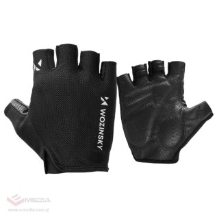 Rękawiczki rowerowe Wozinsky WRR-01L rozmiar L - czarne