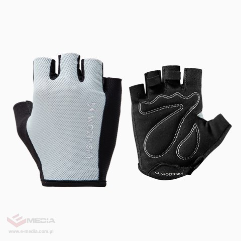 Rękawiczki rowerowe Wozinsky WRR-02M rozmiar M - szare