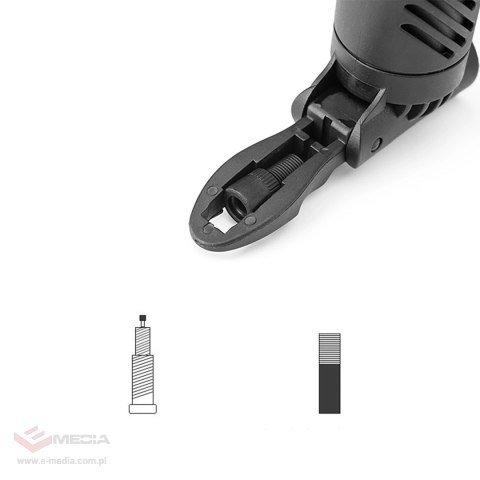 Zestaw narzędzi Wozinsky WMZ-01N multitool rowerowy 16w1 pompka klucze zestaw do dętek - czarny