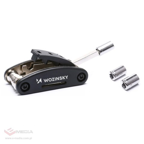 Zestaw narzędzi Wozinsky WWZ-01N 16w1 wielofunkcyjny do naprawy roweru - czarny