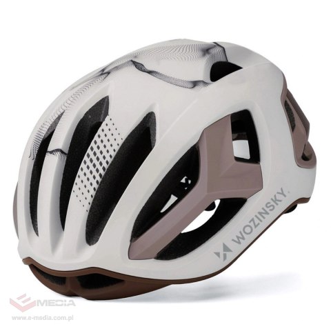 Kask rowerowy szosowy Wozinsky ultracienki 57-62 cm - taupe