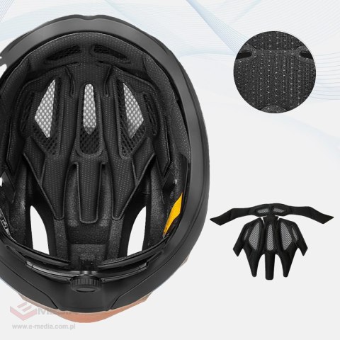 Kask rowerowy szosowy Wozinsky ultracienki 57-62 cm - taupe