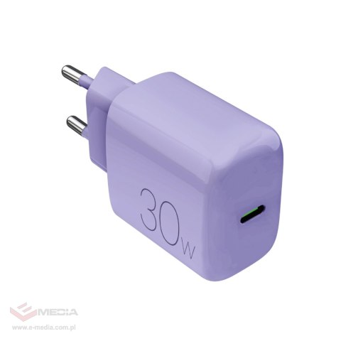 Ładowarka sieciowa Puro Pro Lite 30W USB-C - fioletowa