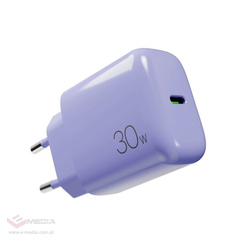 Ładowarka sieciowa Puro Pro Lite 30W USB-C - fioletowa