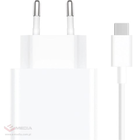Ładowarka sieciowa Xiaomi MDY-16-EF 1xUSB-A 33W z kablem USB-C 3A - biała