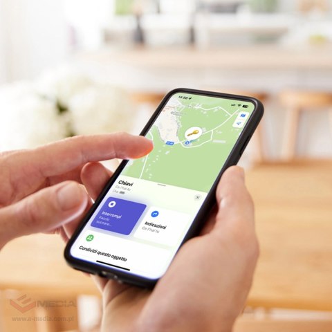 Lokalizator SBS Track My Circle kompatybilny z Apple Find My zestaw 2szt. - biały