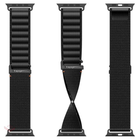 Pasek Pasek Spigen WBF1 na Apple Watch 44 / 45 / 46 / 49 mm - czarny