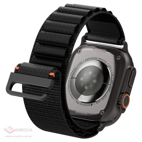 Pasek Pasek Spigen WBF1 na Apple Watch 44 / 45 / 46 / 49 mm - czarny