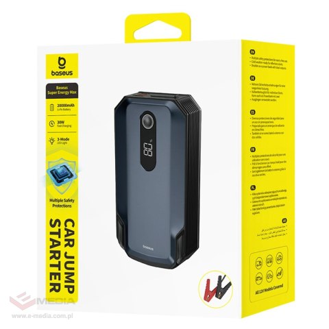 Jump starter Baseus Super Energy Max 20000mAh - czarny