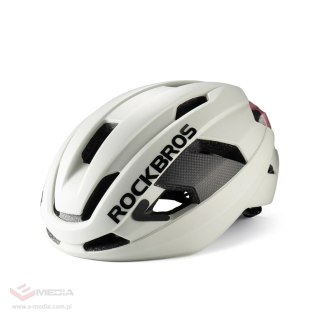 Kask rowerowy Rockbros LK-15 z włókna węglowego 58-62 cm - jasnoszary