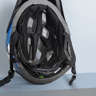 Kask rowerowy Rockbros TS-61 10110061001 dziecięcy z odpinaną szczęką rozmiar S (48-52) - niebieski