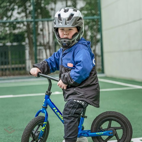 Kask rowerowy Rockbros TS-61 10110061005 dziecięcy z odpinaną szczęką rozmiar S (48-52) - szary