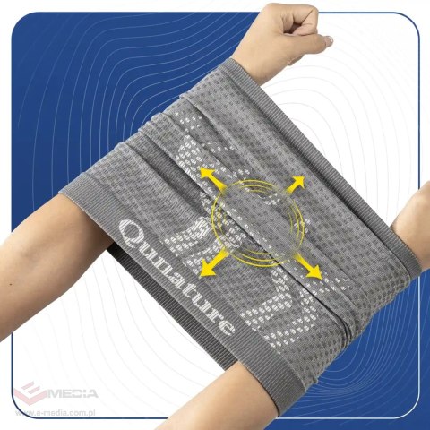 Komin narciarski Qunature 11230014001 bandana sportowa rozmiar uniwersalny - szary