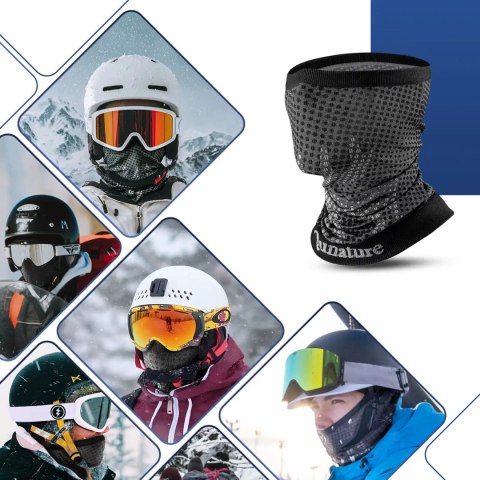 Komin narciarski Qunature 11230014002 bandana sportowa rozmiar uniwersalny - czarny
