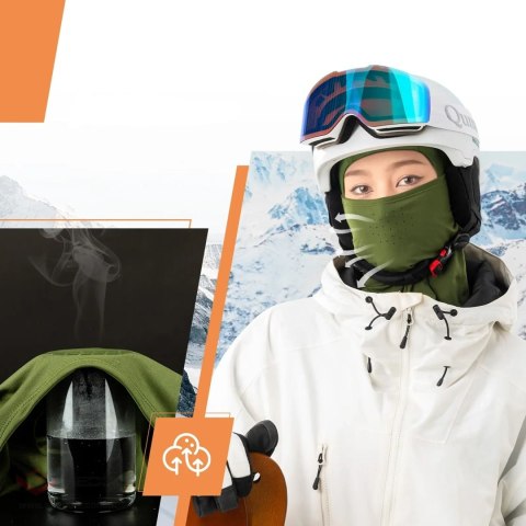 Kominiarka narciarska Qunature 13230023014 rower motocykl rozmiar balaklava M - zielona
